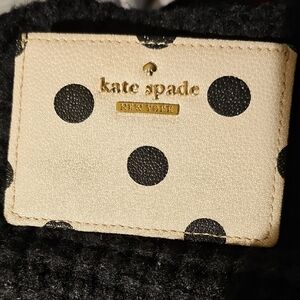 Kate Spade Cream and Black Polka Dot Card Holder Excillent Conditiom.